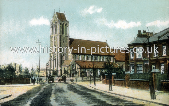 St Gabriel's Church, Walm Lane, Cricklewood, London. c.1906
